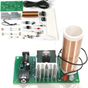 ISolderStore DIY Mini Tesla Coil Kit 15W Electronic DIY Kits Mini Music Tesla Coil Plasma Speaker Soldering Practice Kit DIY Soldering Project for Teens Kids Adults Thanksgiving Xmas Gift