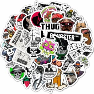 90Pcs Gangster Stickers, Gangster Decals, Gangster Gift, Skull Stickers, Gangster Pictures, Gangster Decorations Party, Gangster Posters Mafia